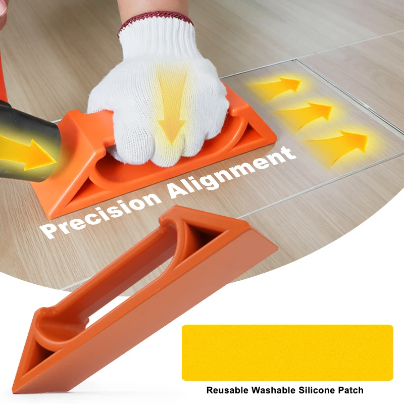 Floor Gap Fixer Tool Kit W/ 2 Wash Pads - Pro Repair, Prec Align: Laminate, Vinyl, Hardwood, LVP Lock, SPC Floors, Plank Grabber