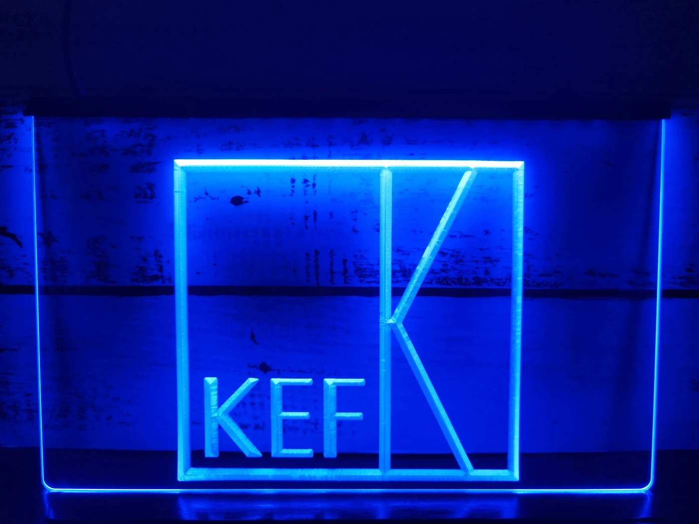 KEF مسرح الصوت المنزلي LED Neon Sign-3D نحت جدار الفن للمنزل، الغرفة، غرفة النوم، المكتب، ديكور المزرعة #2