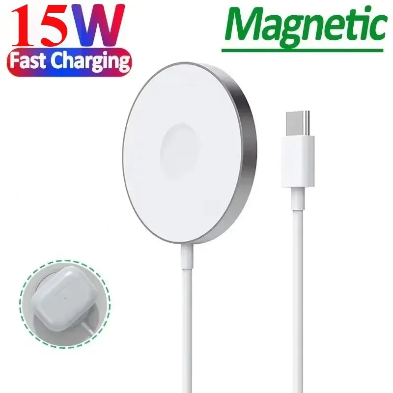 Fast Charger Original Magnetic Wireless Charging Device For iPhone 15 14 13 11 12 Pro Max Mini USB C 8 Plus XR X XS MAX Airpods