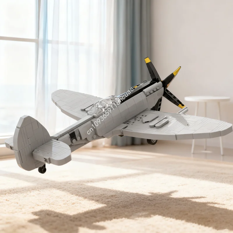 

516 шт. MOC 1 масштаб Spitfire F MK Creator Experted модель строительные блоки рождественские подарки сборка игрушки DIY кирпич детский день рождения