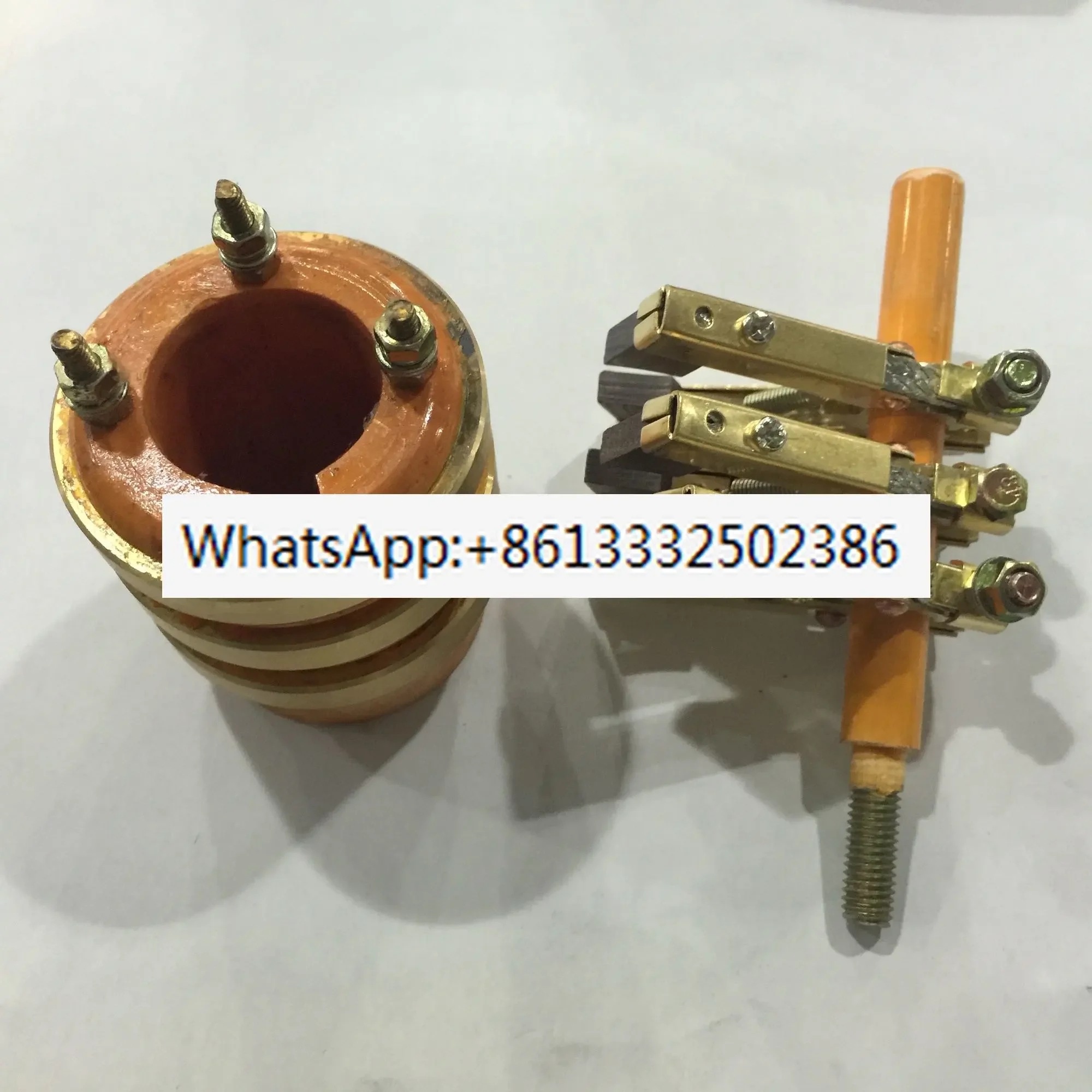 3-way Ring Collector Conductive Slip Ring Inner Diameter 25,30,35 Outer Diameter 58, Height 65 Herringbone Copper Brush Holder