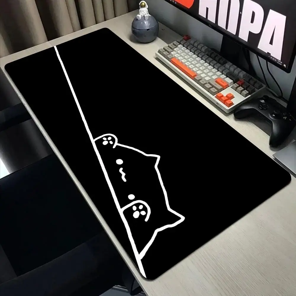 

Anime Cute Cat Mouse Pad Large Computer Office Game Table Mats XXL Rubber Anti-slip Gaming Keyboard Mousepads Long Desk Pads
