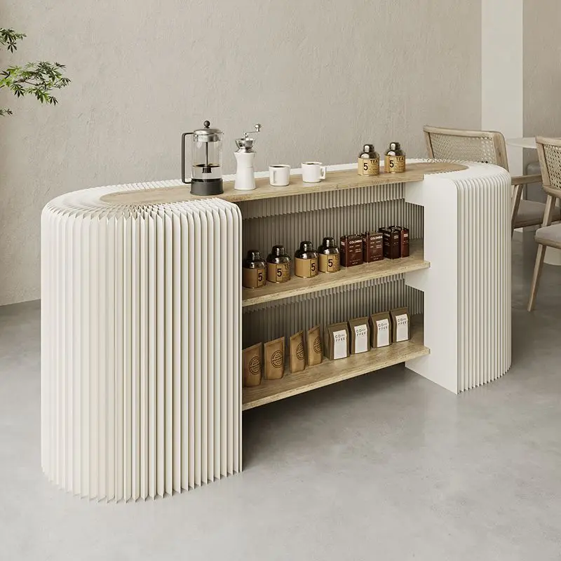 Folding paper bar table