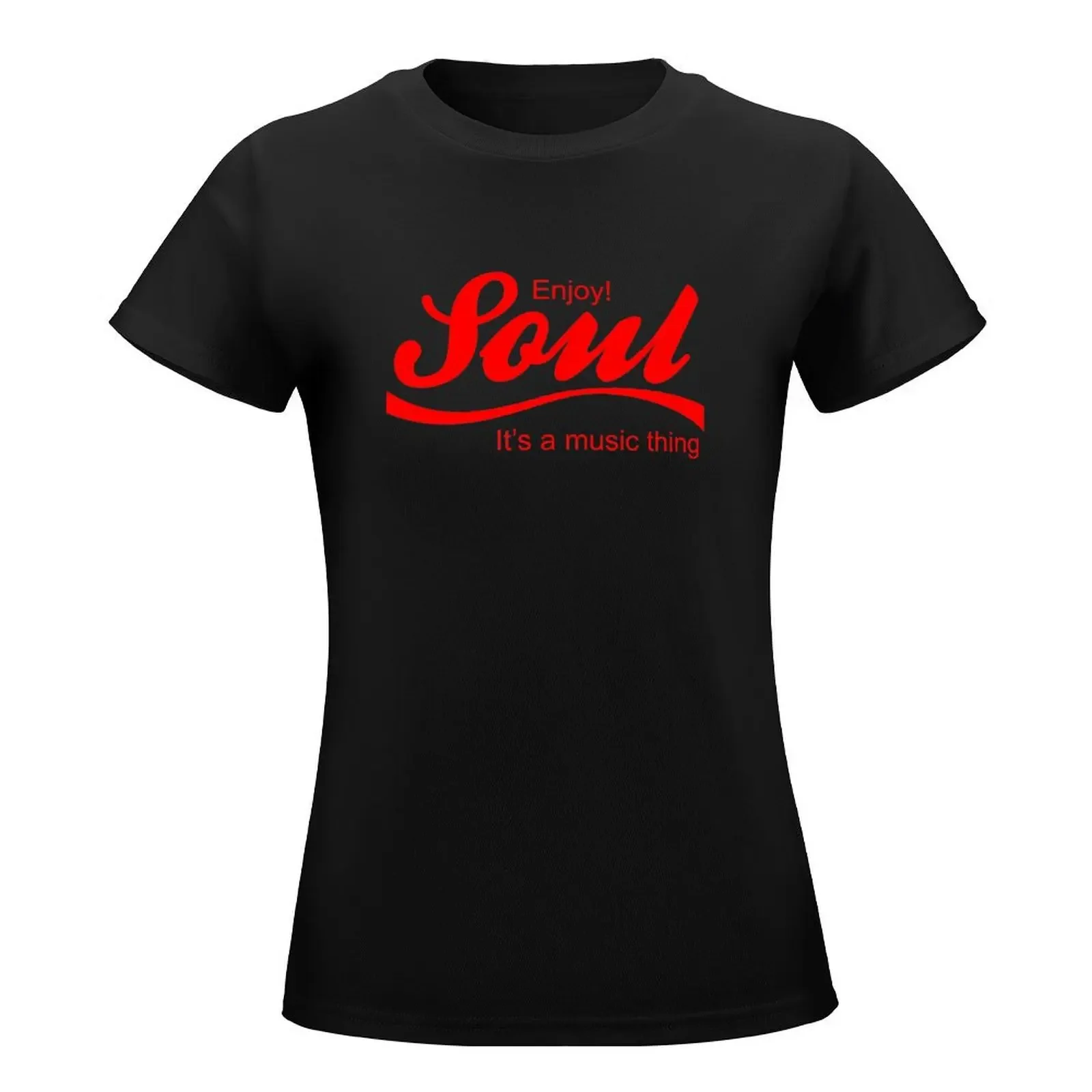 Enjoy soul its a music thing T-Shirt animal print shirt for girls female cute clothes Short sleeve tee Woman fashion