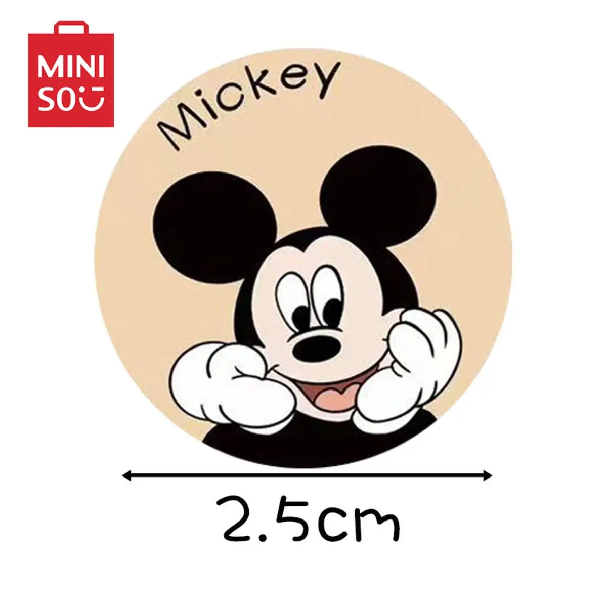 500 stickers / 1 roll cartoon animation Mickey Mouse Mickey Stickers children's decorative stickers children's rewards sealing