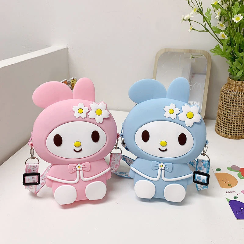 Sanrio Crossbody Tas Schattige Hello Kitty Kuromi Melodie Schoudertas Messenger Tas Portemonnee Telefoon Tas Make-Up Tas