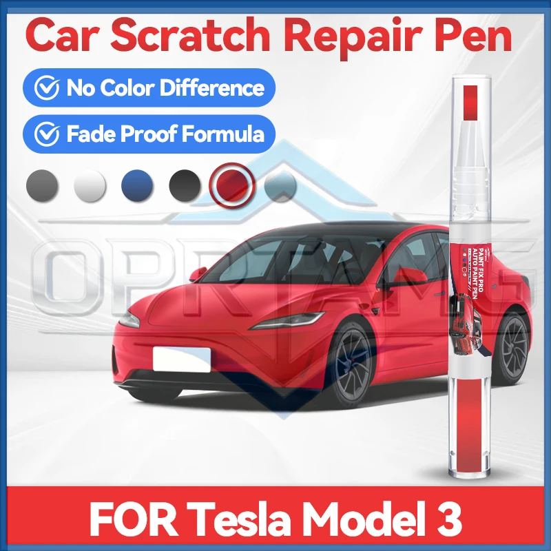 

Ручка-маркер для ремонта царапин на колесных дисках Tesla Model S 2026 года, для глубоких царапин, цвета: белый, черный, красный, серебристый, синий, зеленый