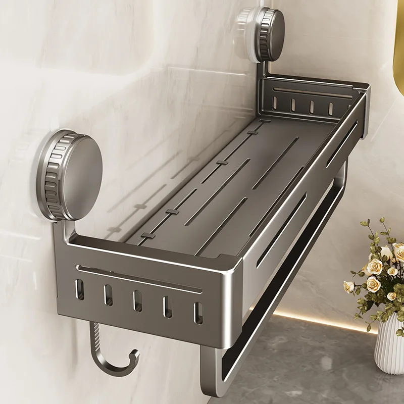 

Suction Cup Rack Toilet Bathroom Non-punching Toilet Wall-mounted Wall-mounted Washstand Toilet Storage Rack