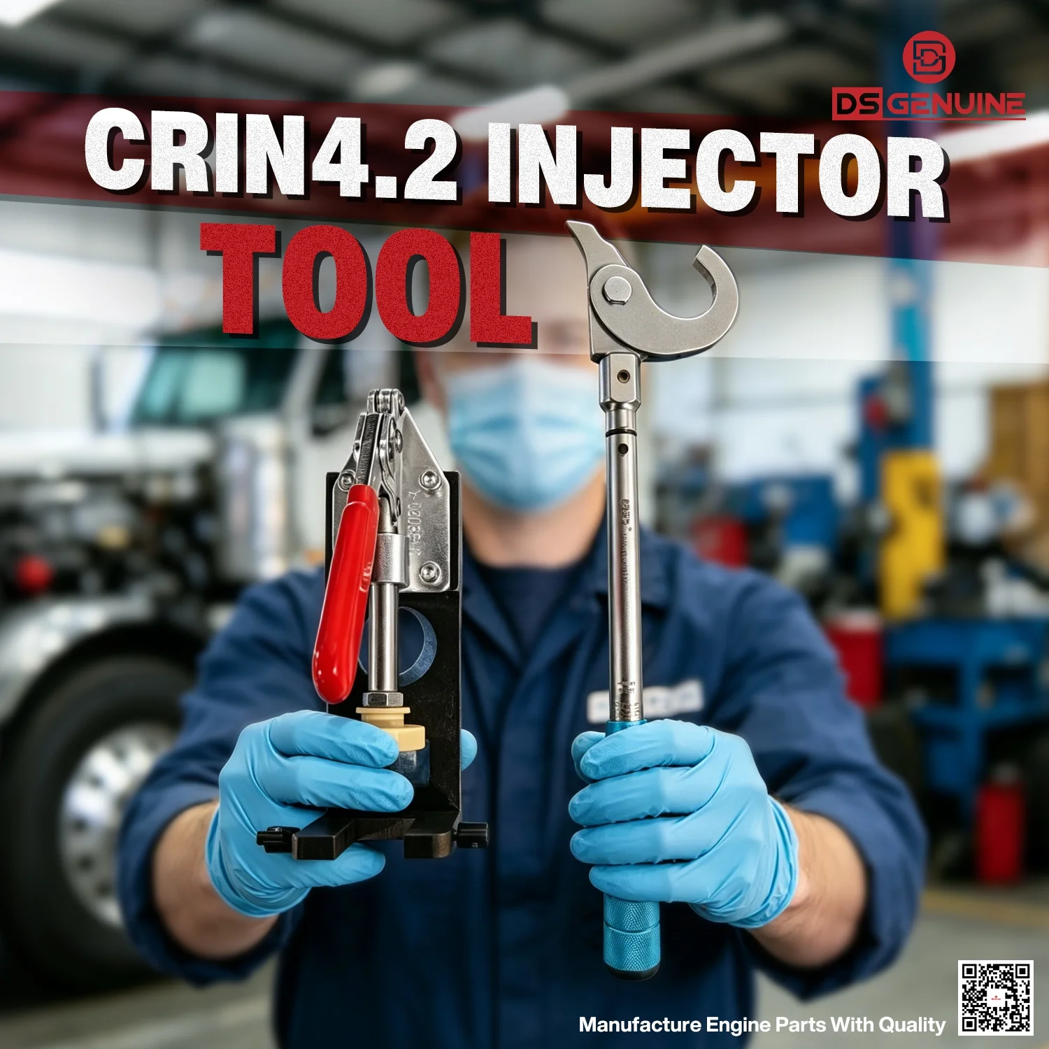 NEW DD13 DD15 DD16 CRIN 4.2 Injector Install Disassembly Tool DS100B4VC000