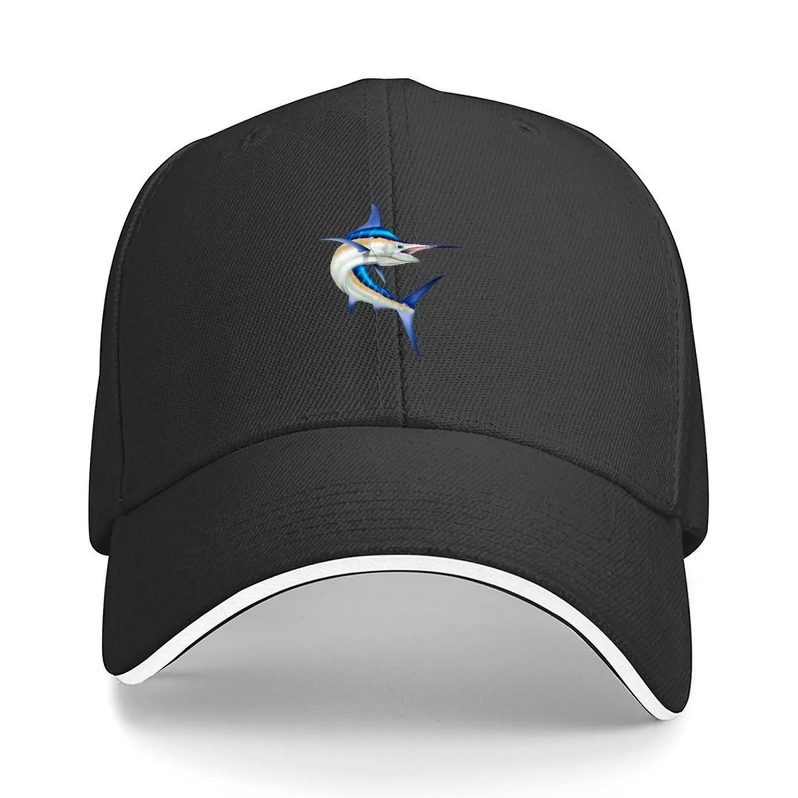 

Beautiful Blue Marlin Baseball Cap Horse Hat hiking hat Beach New In The Hat Golf Women Men's