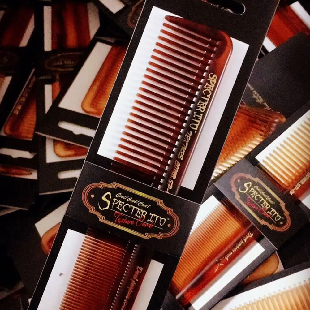 

Retro Comb for Greasy Hair Hand Textured Styling Woman Anti-static Pocket Metal