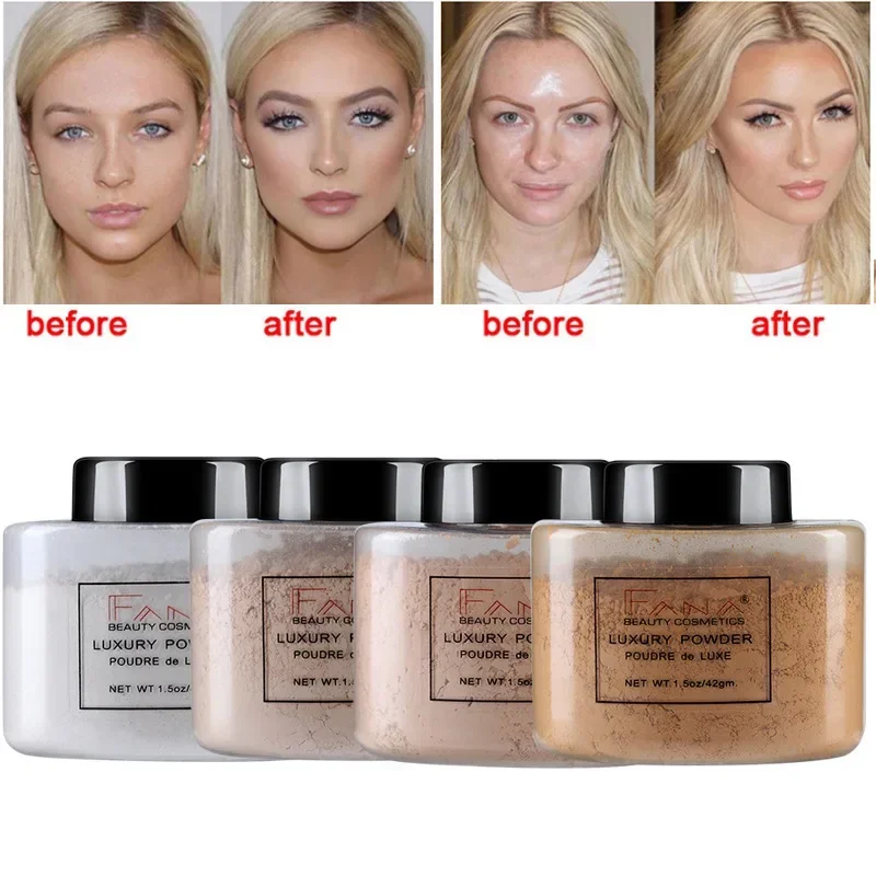 Smooth Loose Powder  Oil Control Face Powder Makeup Concealer Foundation Mineral Finishing Bronzer Contour Powder Maquiagem