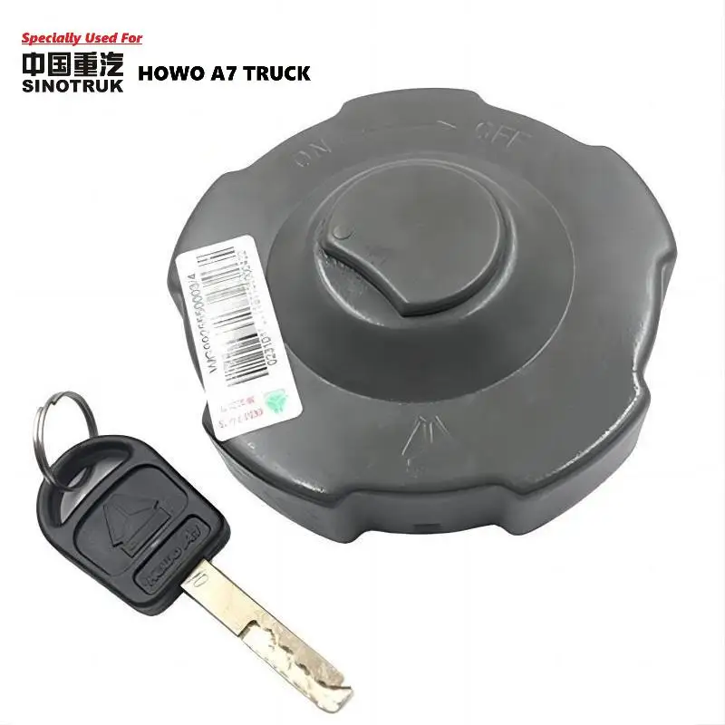 Specially Used For HOWO A7 Truck Parts Fuel tank Cover CAP WG9925550003 Two Key for Diesel Tank Lock Cover For Sinotruk Parts