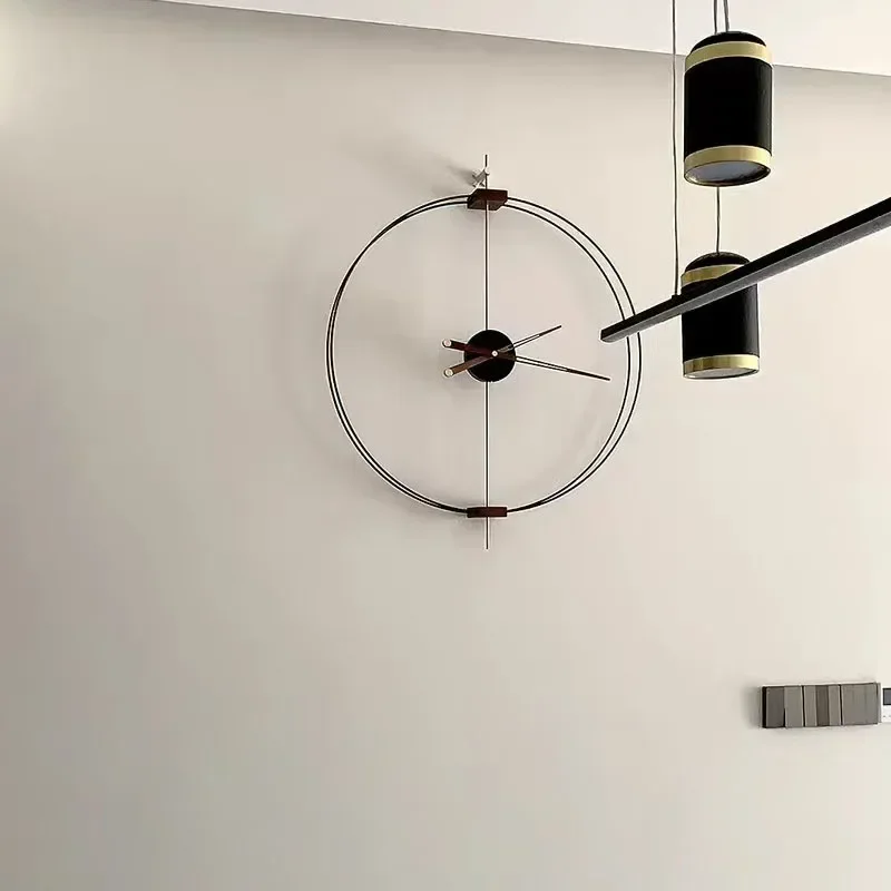 

Luxury Modern Wall Watch Art Mural Fashion Nordic Minimalist Wall Clock Aesthetic Interior Horloge Murale Living Room Decoration