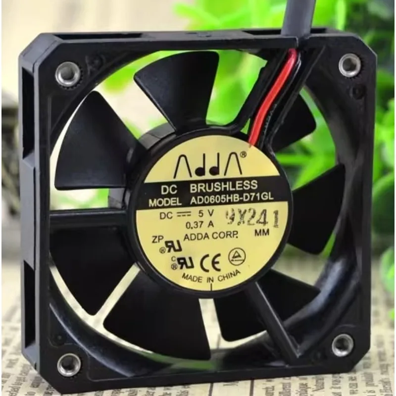 

Новый вентилятор для ADDA AD0605HB-D71GL 6015, 5 В постоянного тока, 0,37 А, 6 см, переключающий вентилятор 60*60*15 мм