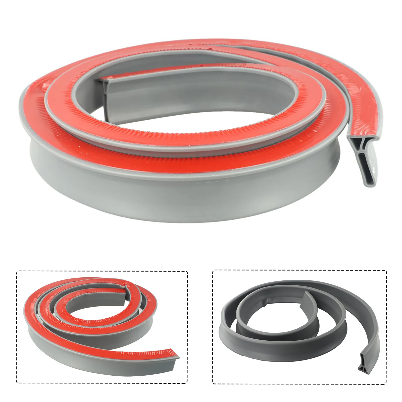 Bathroom Water Barrier Seal Strip Silicone Water Block Waterproof Strip White/grey 50-300cm Lenght Accessories