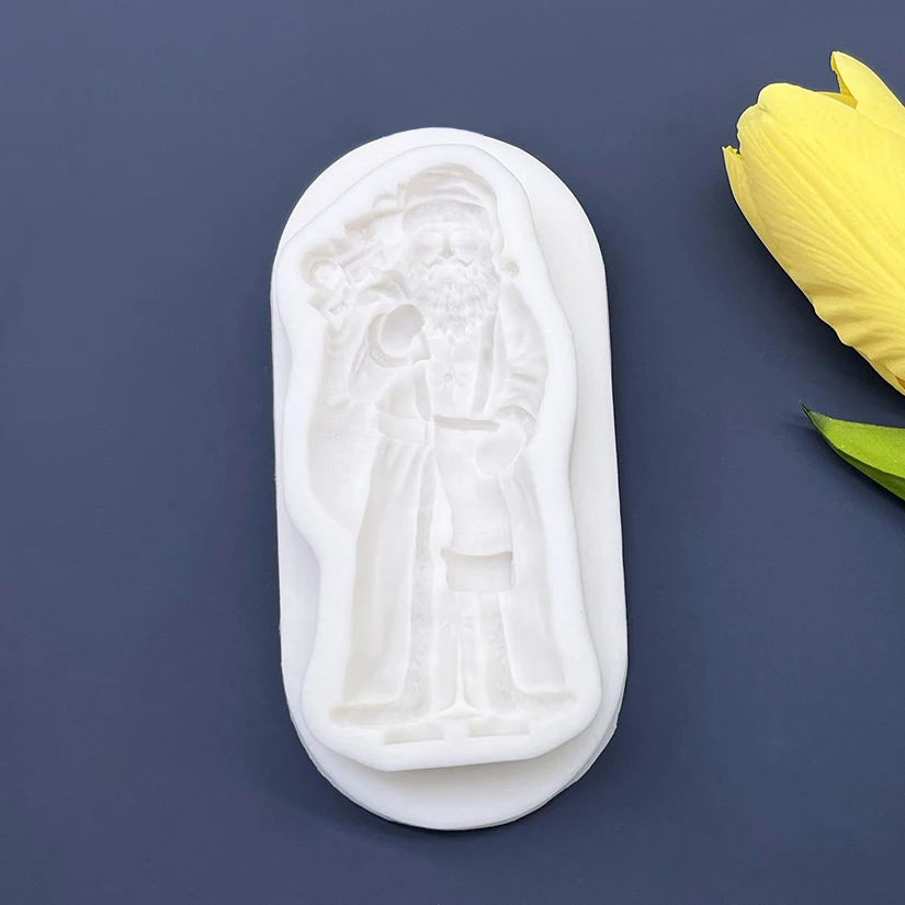 Santa Claus Christmas Silicone Sugarcraft  Cupcake Baking Mold Fondant Cake Decorating Tools