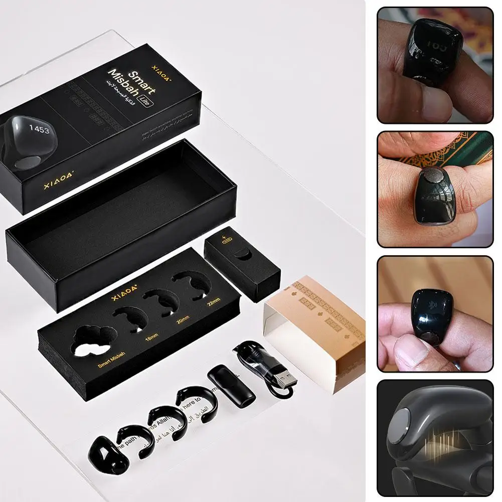 XIAOA Muslim Gift Smart Electronic Digital Azan Tasbeeh Digital Zikr Bluetooth Control APP Touch Display Tasbih W2O1