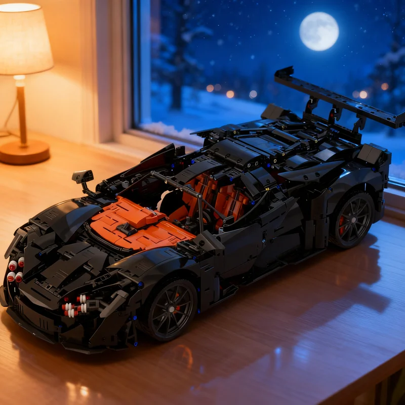3404pcs MOC Technical Paganied Flagship Sports Car Model Christmas Gift Decorative Home Decoration Desktop Collectible Ornament