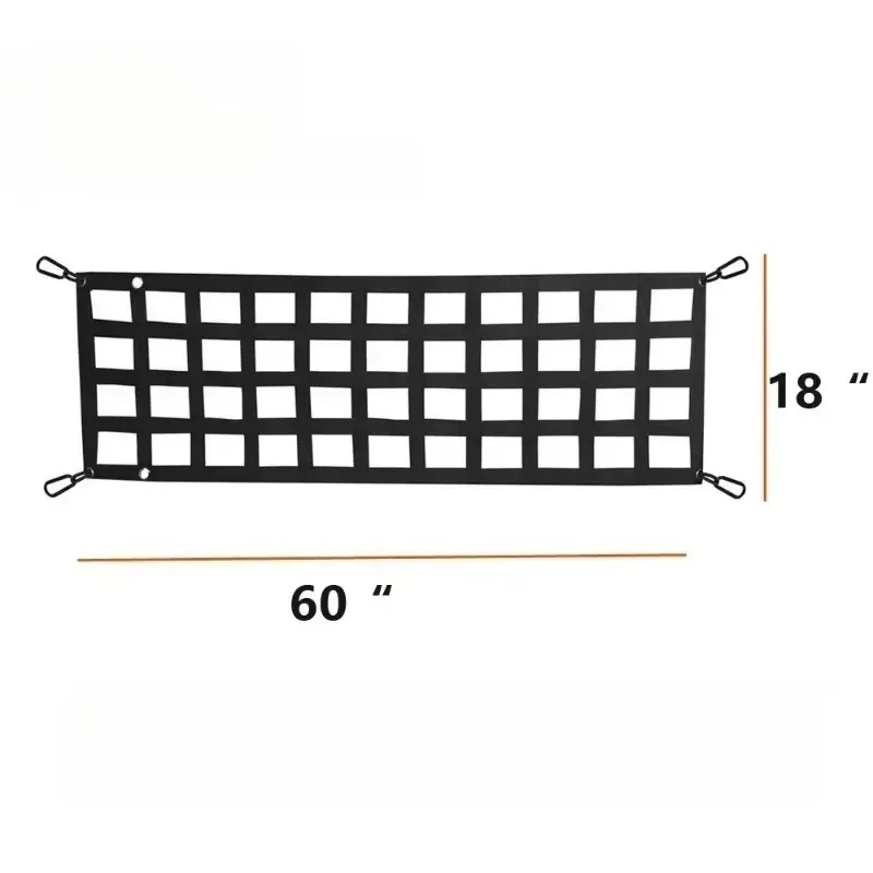 Car Trunk Organizer Net UV for Protection Pickup Truck Bed Cargo Mesh Tailgate Net Cargo Storage Netting Div Car Accessories New