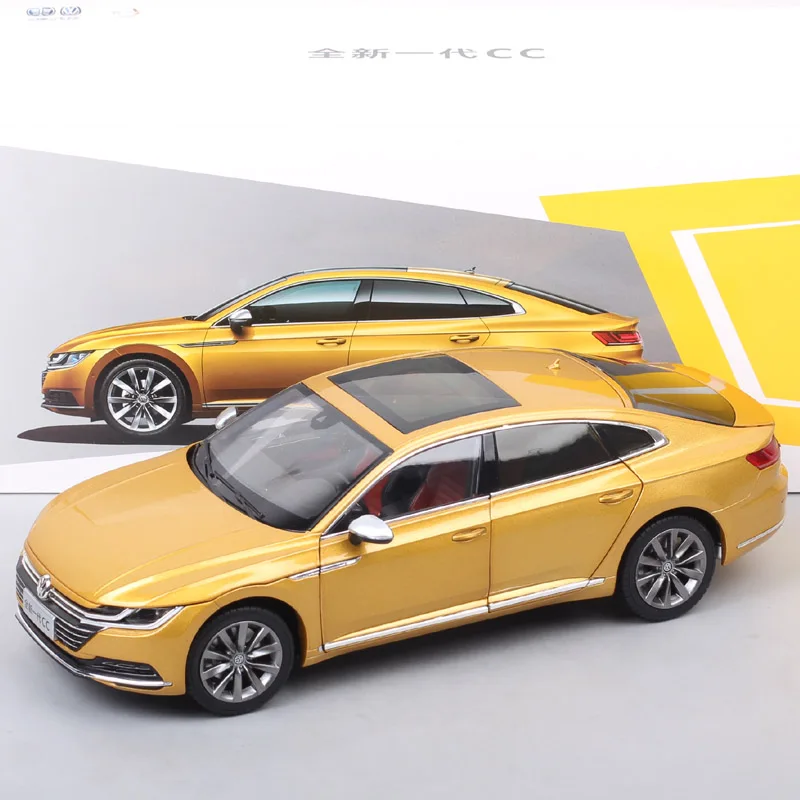 Kid\'s 1/18 Large Vw CC Diecast Auto Metal Scales Car Passat New CC Toy Vehicle Model Gold Thumbnails Of Gift Boys