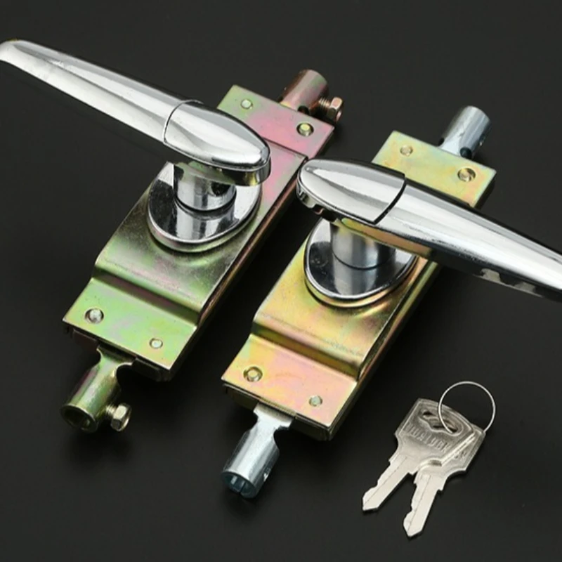 قفل كامة الخزانة الصناعية مقبض سبائك الزنك قفل الباب اليسار اليمين ربط قضيب اللسان قفل مقبض معلق #5