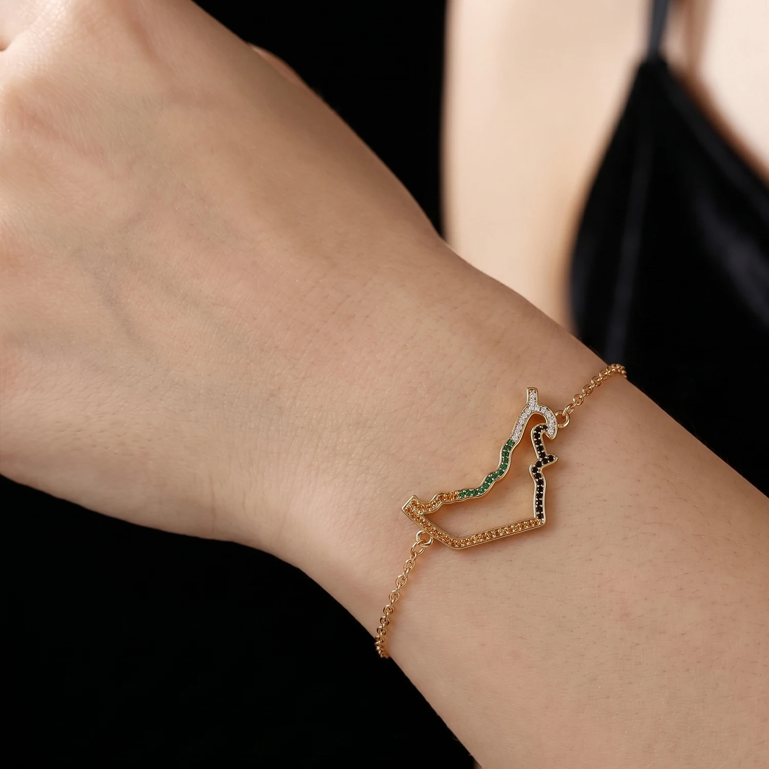 Patriotic UAE Map Crystal Desi - Women Fashion Uae review and price