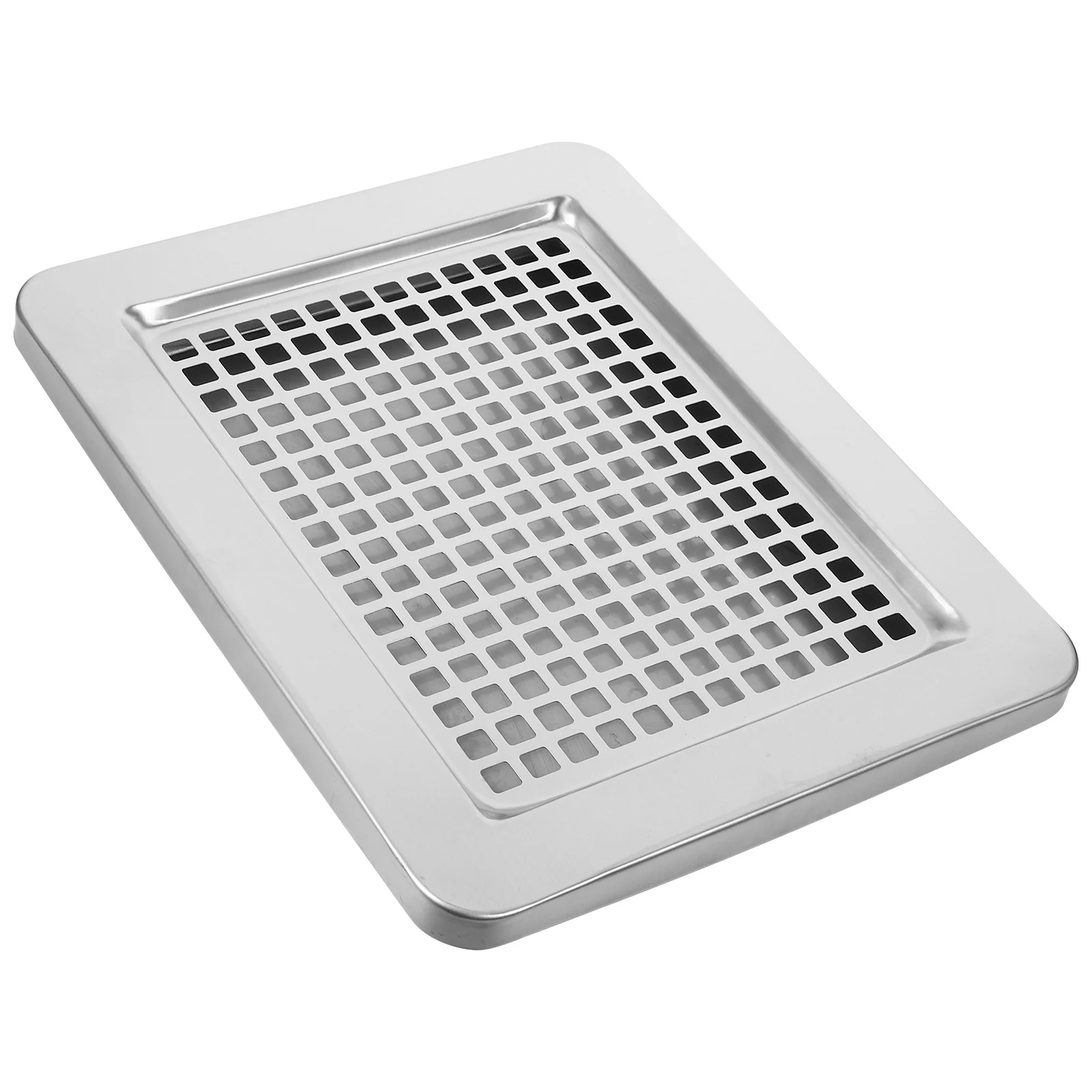 

1Set Trash Can Gridding Lid with Tray Stainless Steel Smoke Extinguishing Ashtray for Office Indoor Floor Garbage Container