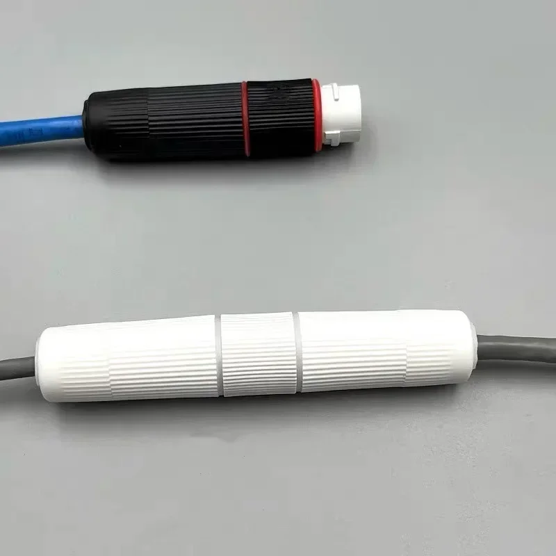 20PCS RJ45 Docking Connector Ethernet Network Straight-through Waterproof IP67 Header Outdoor Broadband Network Cable Extender