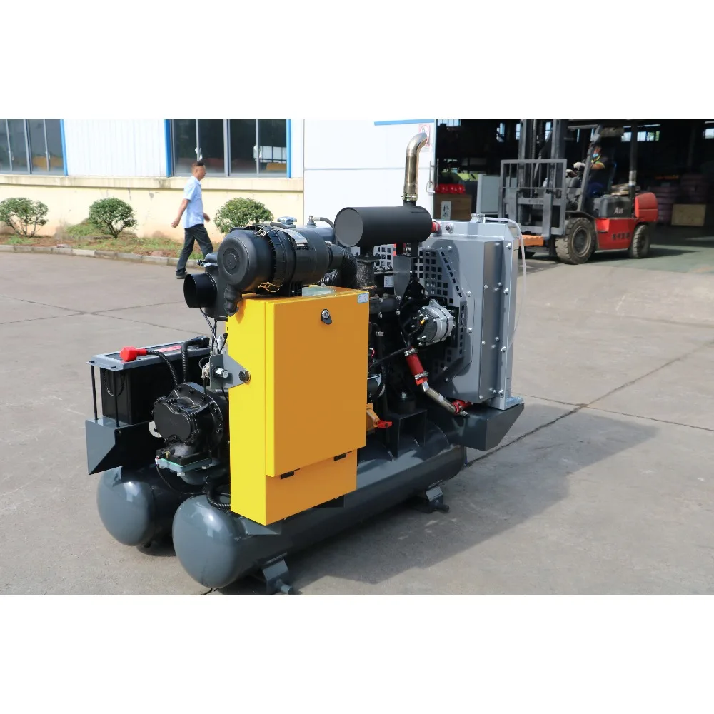 Máquina de compressor de ar de parafuso com eficiência energética marca superior 11kW 15HP com filtro secador para fábrica de laboratório dentário OEM pronto