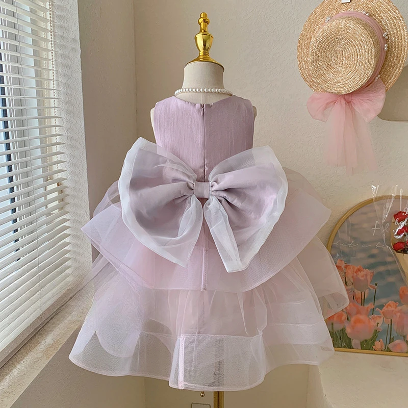 Korean Style Children'S Clothing Girls' Summer Baby Girl New Patchwork Mesh Camisole Sweet Dress