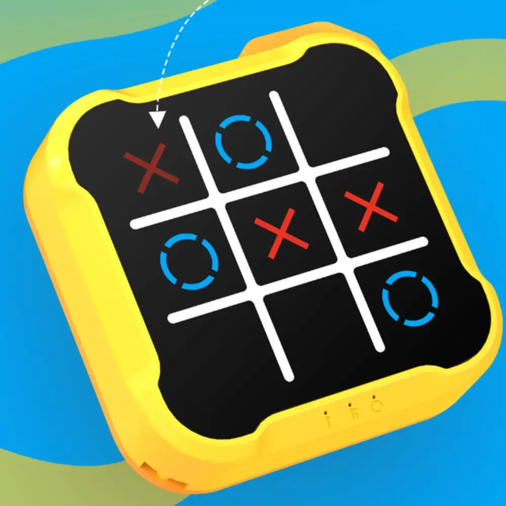 Portable Electric TIC-TAC-TOE 3-in-1 Montessori Handheld Bolt Game Memory Growth Educational Puzzle Table Game Children