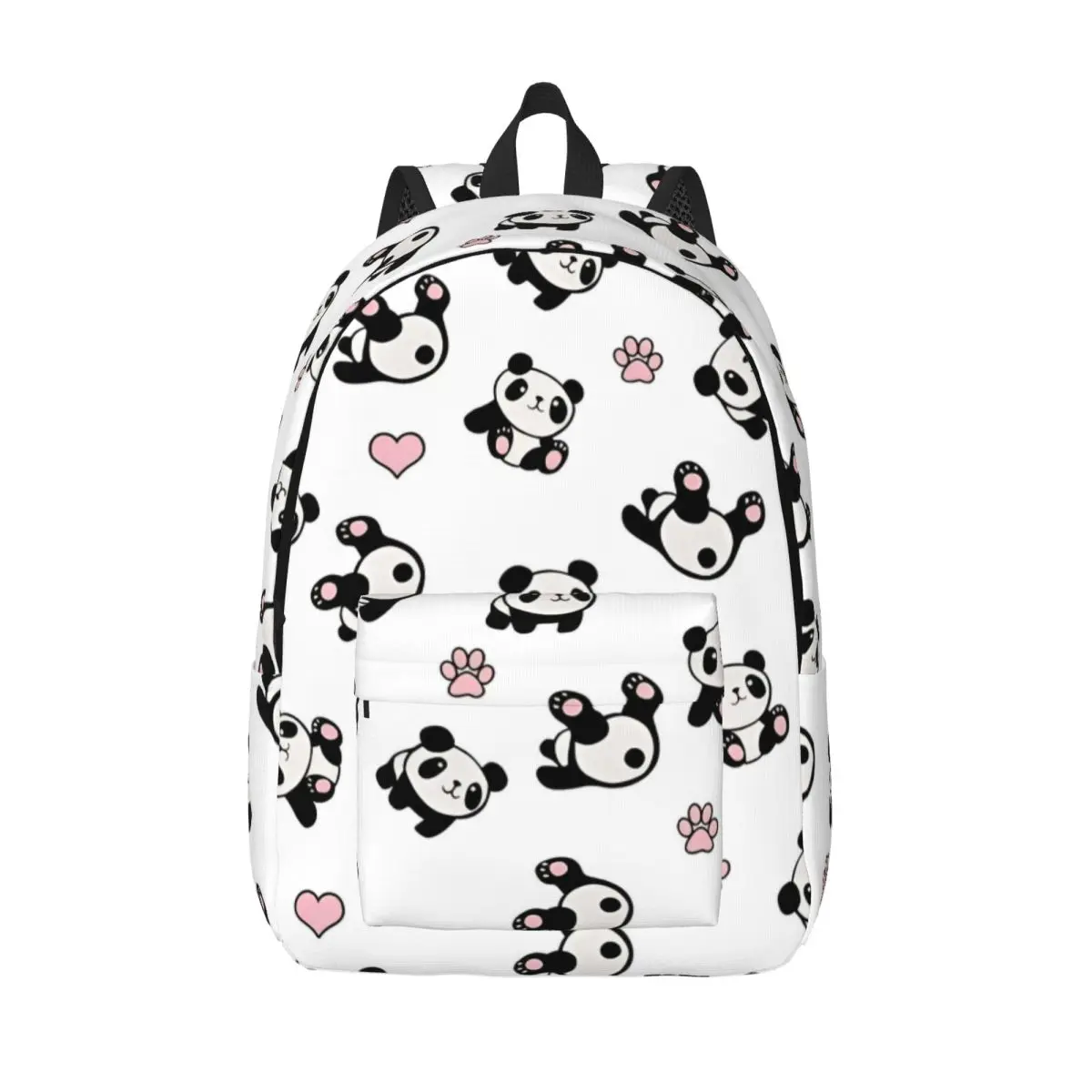 Panda Animal Backpack for Men Women Fashion High School Hiking Travel Daypack College Canvas Bags Gift