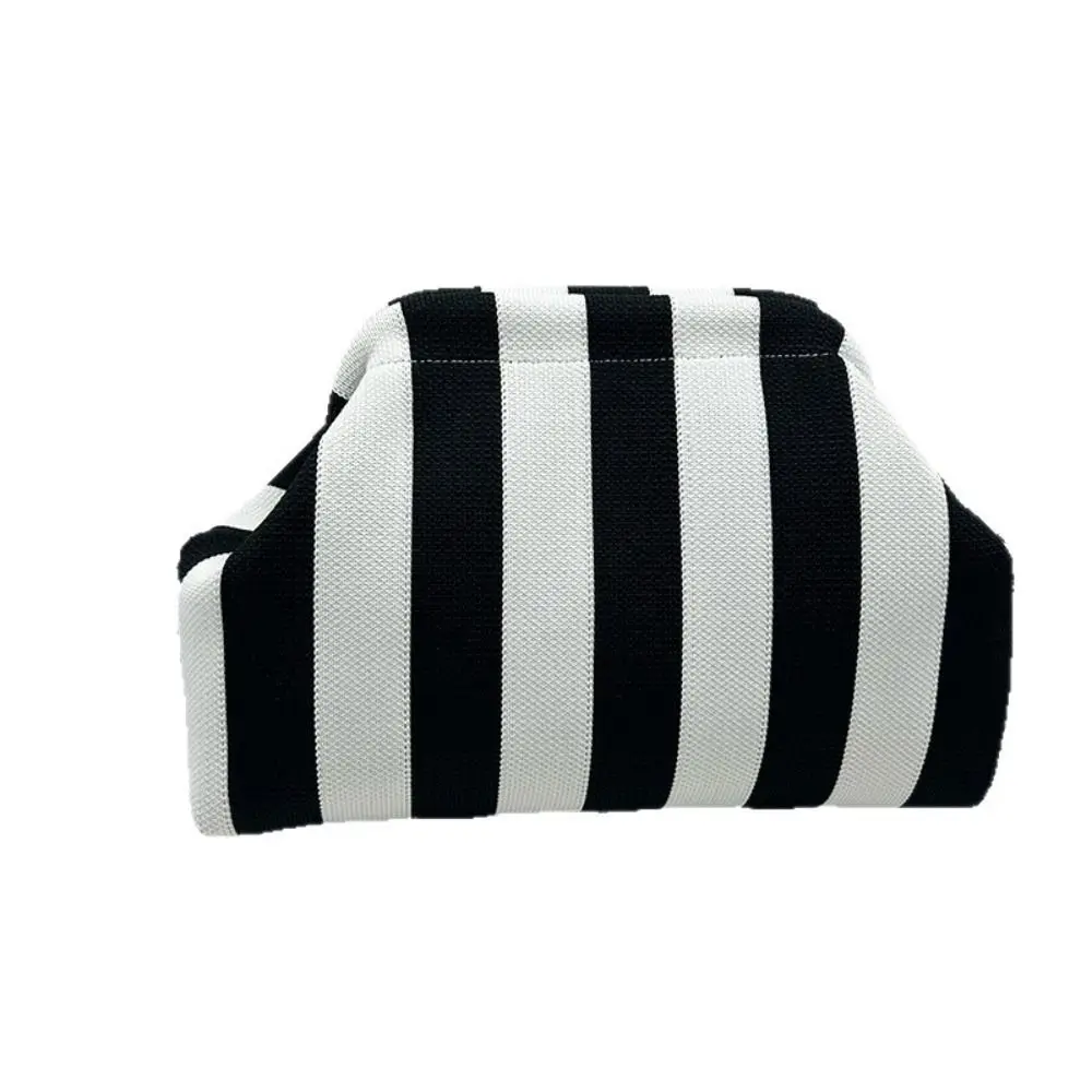 Spring Closure Open Top Colorful Striped Cosmetic Bag Large Capacity Multi-purpose Toiletry Bag Travel Cosmetic Pouch Gifts