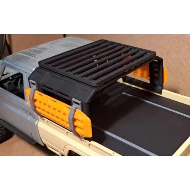 

Rear Roll Bar Roof Rack Cage For MN82 1/12 RC Car LC79 Pickup Truck, Upgrade Parts for MN82 Land Cruiser Crawler Model