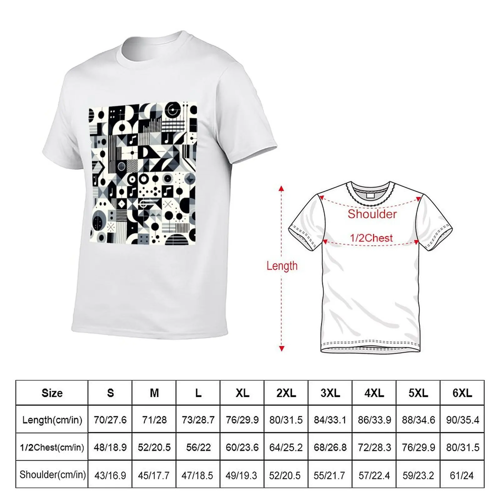 Geometric Rhythms T-Shirt cotton t shirts high quality anime t shirts oversize T-Shirt