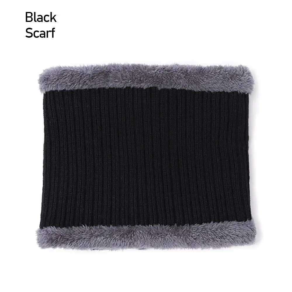

New Neck Bib Winter Warm Wool Scarf Warm Cap Men Women Beanie Hat Knitted Hat