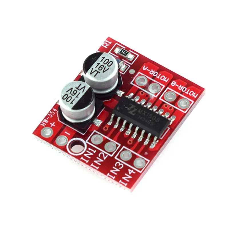 1-10PCS MX1508 DC Motor Driver Module 2V-10V 1.5A 2-Way Reversing PWM Speed Dual H Bridge Stepper Motor Driver Board L298N