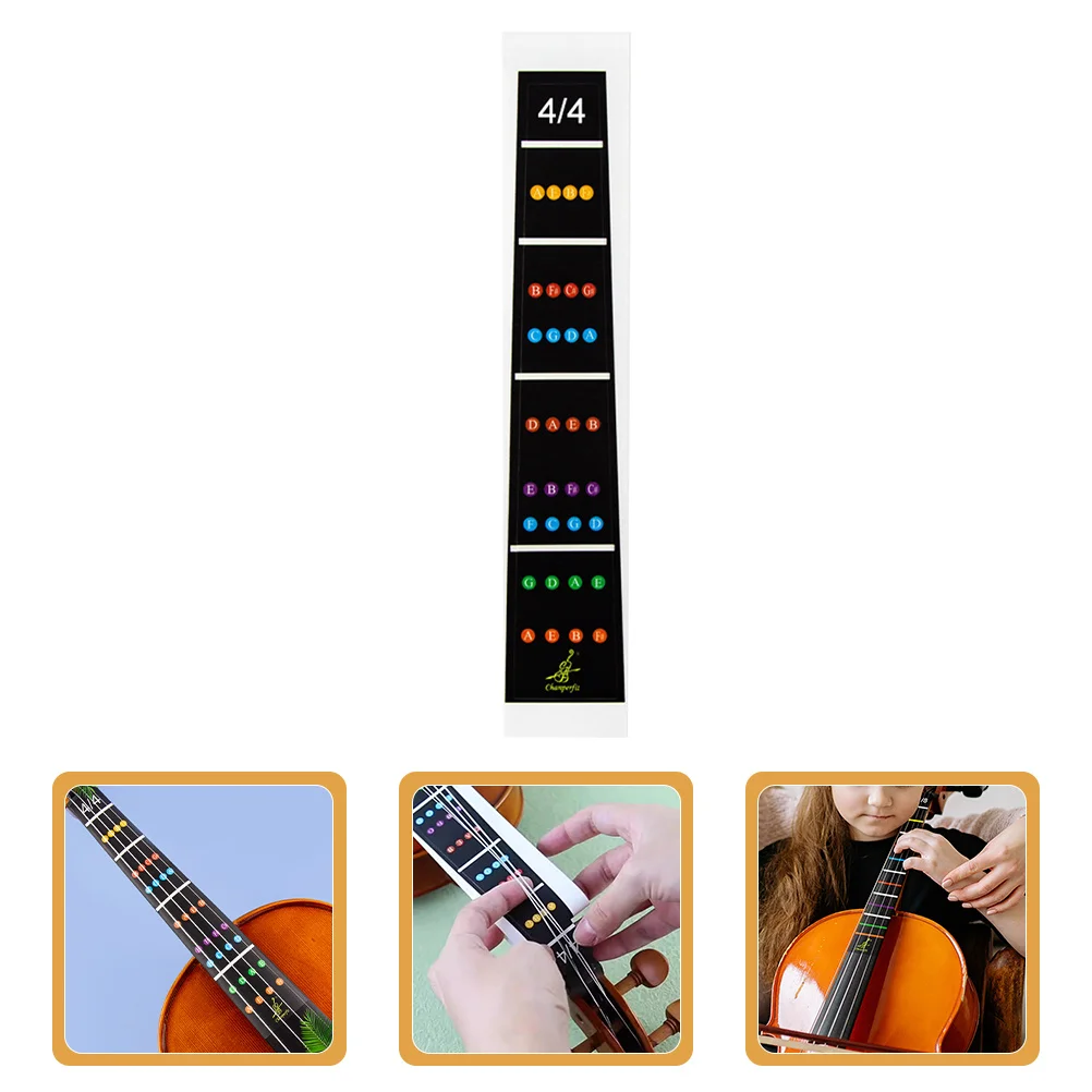 

Violin Finger Guide Sticker Fretboard Marker For Beginners Adjustable Fit Durable Clear Markings Portable Practical Tool Violin
