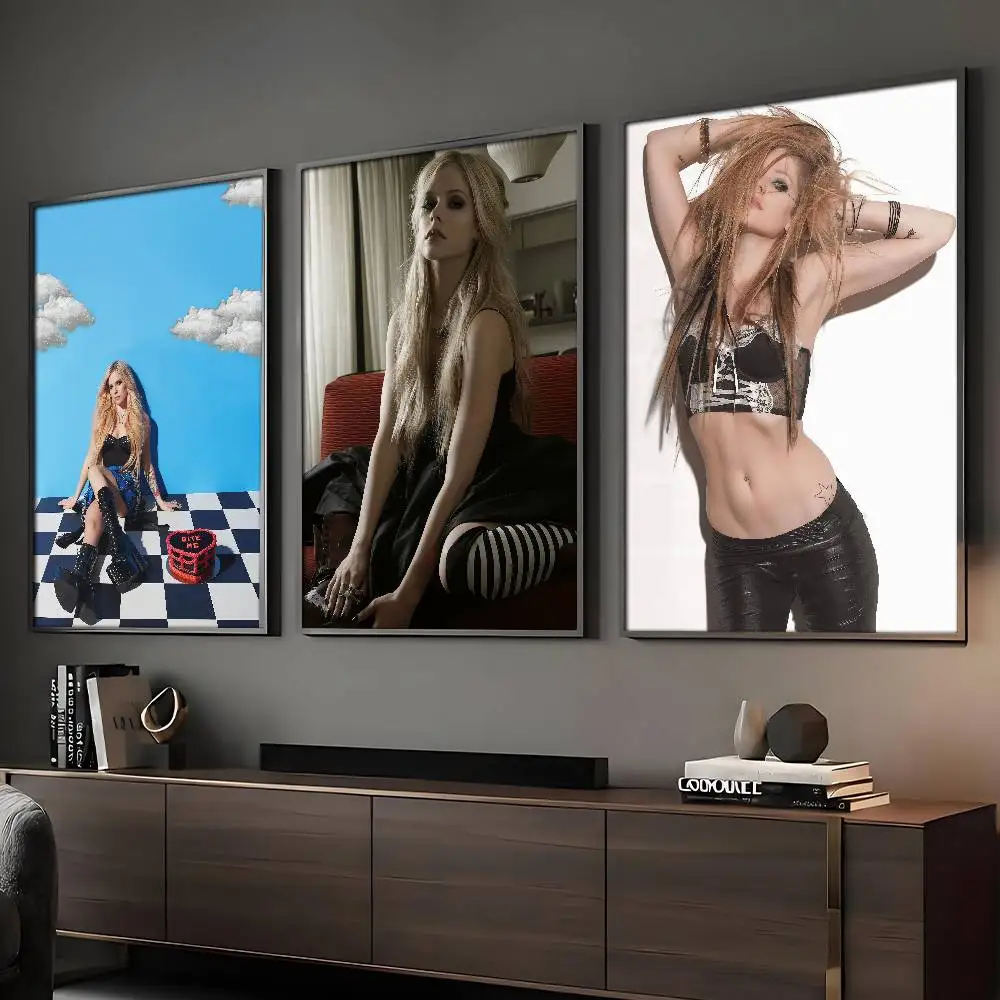 Singer Avril Lavigne Poster HD Sticky Wall Art Printing Waterproof Home Living Bed Room Bar Aesthetic Decor