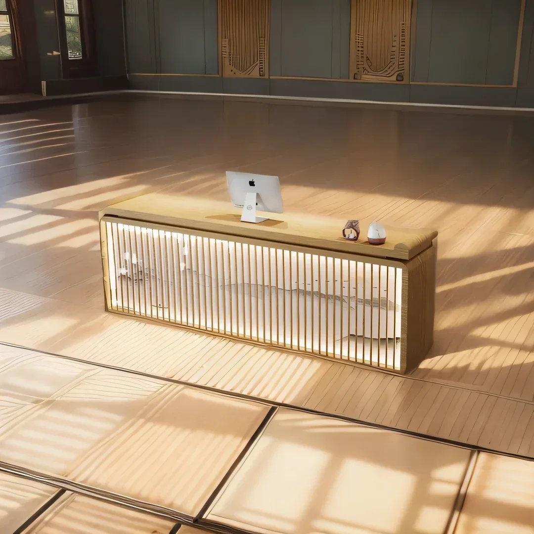 تخزين صالون التجميل يساعد على متاجر الأثاث المكتبي، عدادات معهد تصفيف الشعر، متجر صغير، مكتب Escritorio، الاستقبال