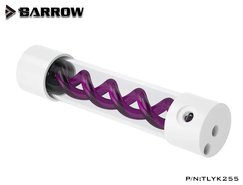 Barrow TLYK-255 colorful  T cylinder water reservoir water cooling tank, come with UV / white lighting