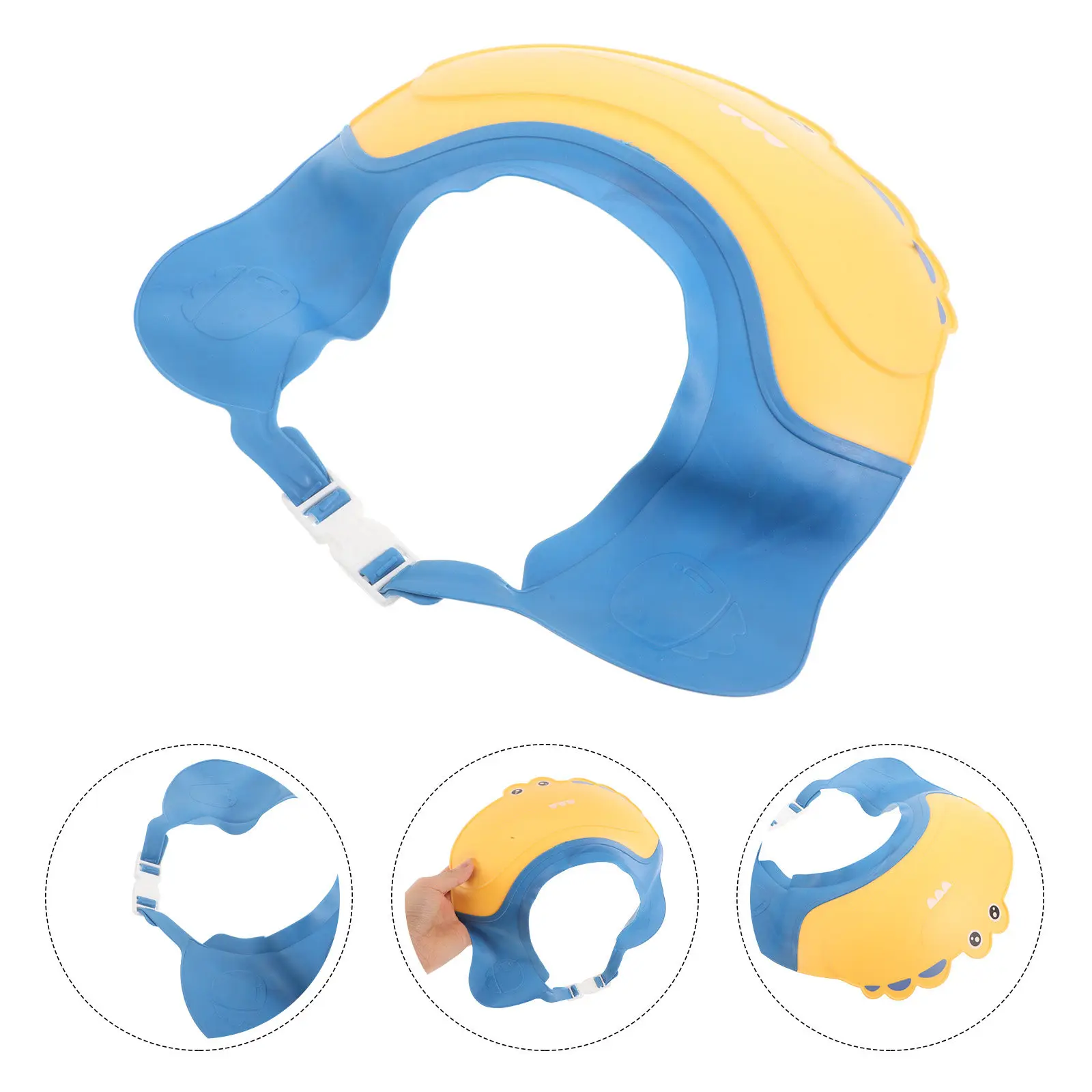 Adjustable Waterproof Kids Bath Hat Toddler Hair Washing Shield Bath Visor Shampoo Cap Soft Shower Cap for Eye Ear Protection
