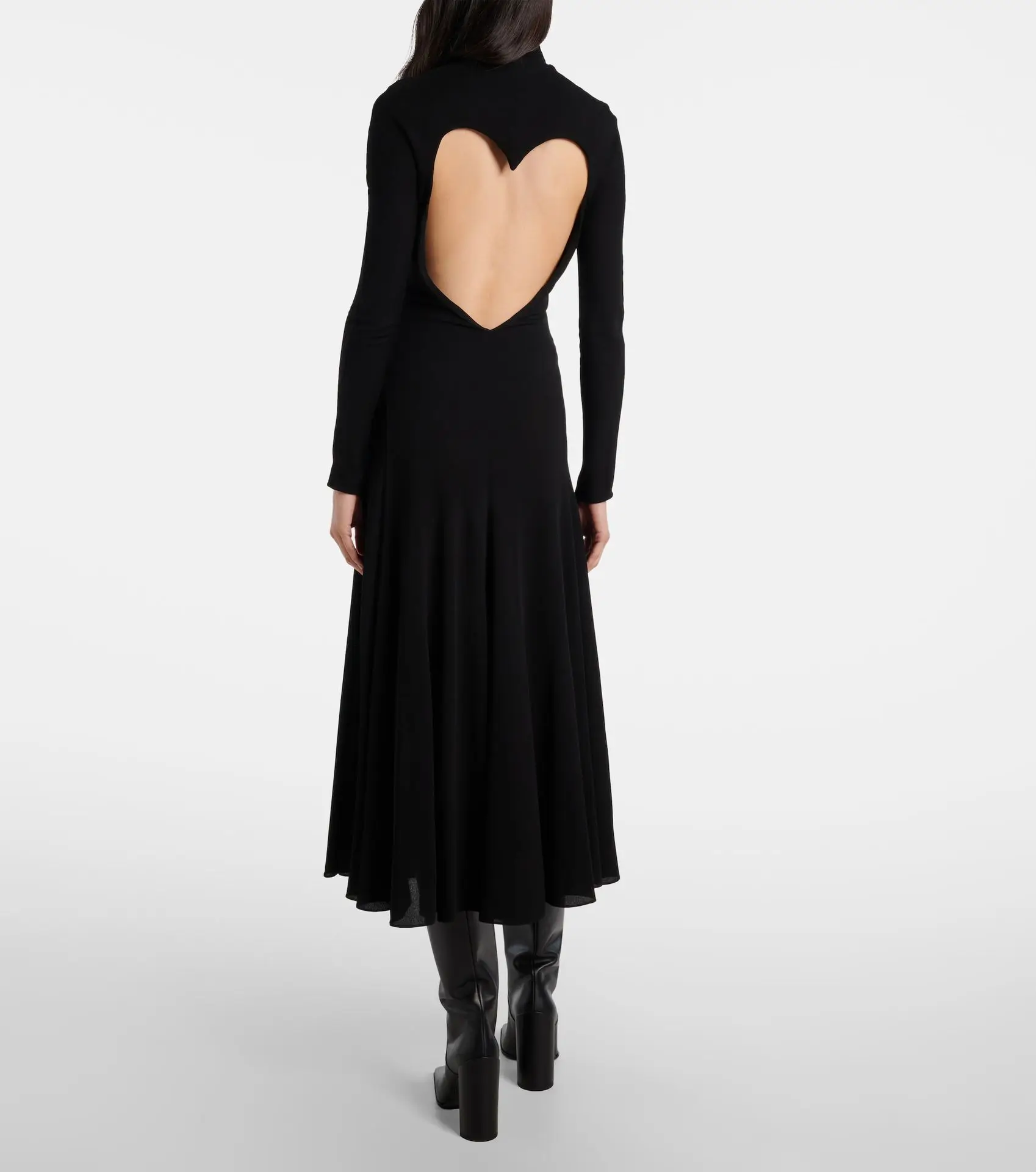 

2026 New Women Celebrity Sexy Long Sleeve Turtleneck Black Maxi Long Dress Elegant Evening Club Party Outfit