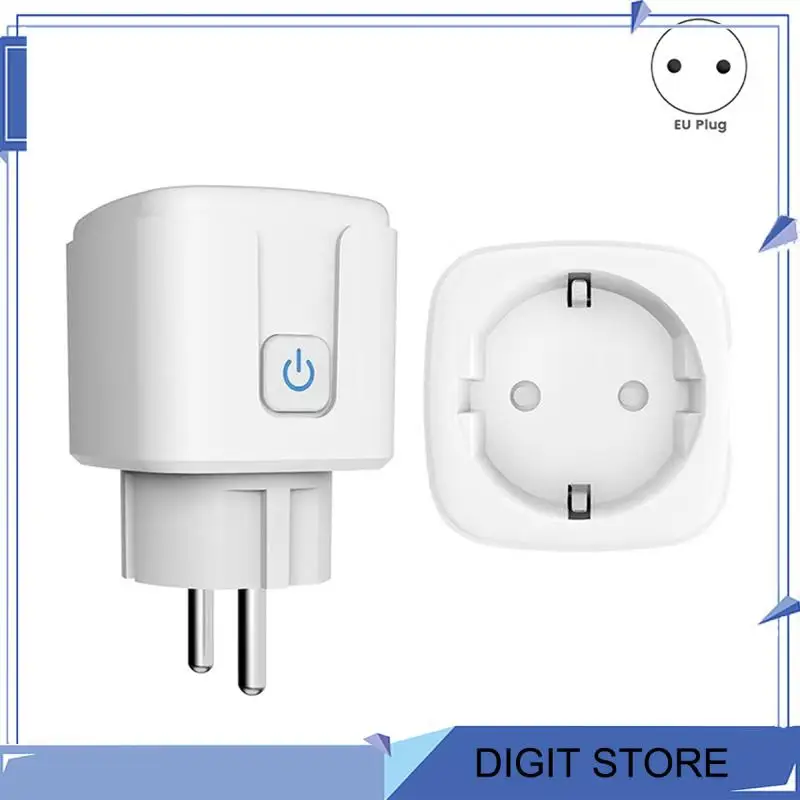 DIGIT-Ewelink Wifi Smart Socket With Power Monitoring Smart Plug Voice Control Work EU Plug
