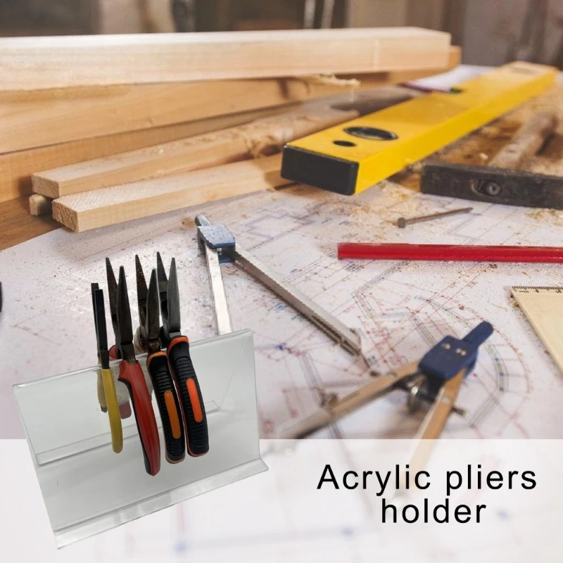 Portable Sturdy Acrylics Pliers Stand Efficient Tool Organization for Home and Workshop Household Use Accessory