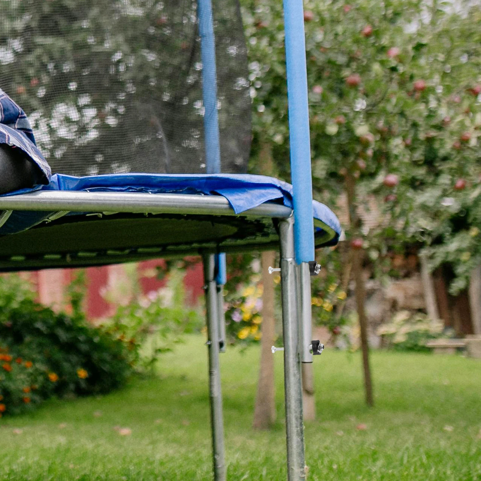 1 jeu de vis longues en acier pour Trampoline, accessoires de remplacement, pièces de rechange durables et résistantes à l'usure pour la fixation des réseaux