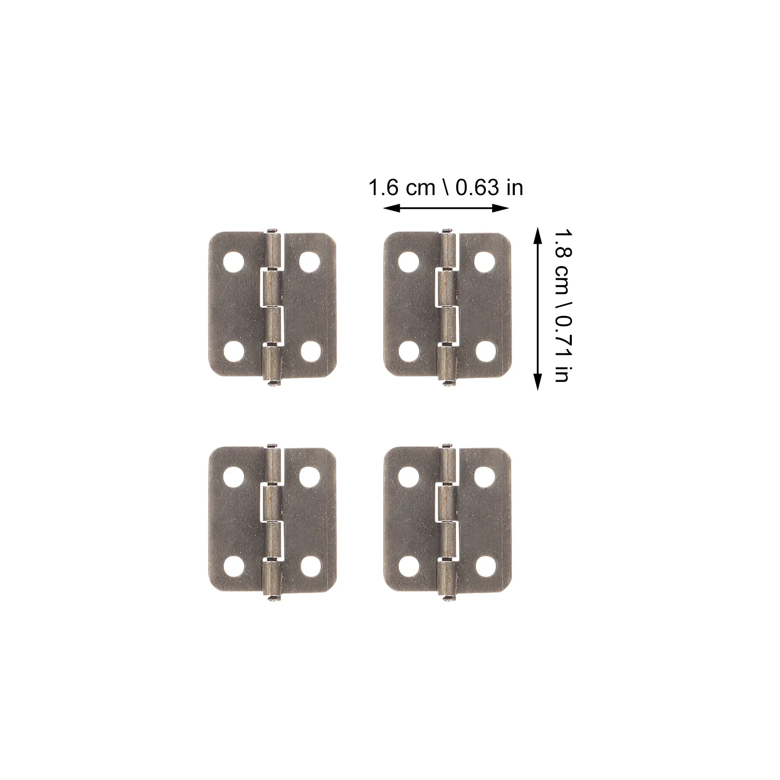 

50 set Hinges Iron Chest Hinge For Diy Jewelry Box Cabinet Wooden Case Replacement Small Hinges For Handmade Crafts Hardware