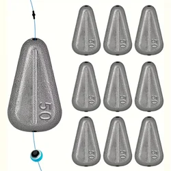 Fishing Accessory Set Weight Block Fishing Sinker No Roll Sinker Lead Weight Block Weight Block No Snap Flat Inset Sinker