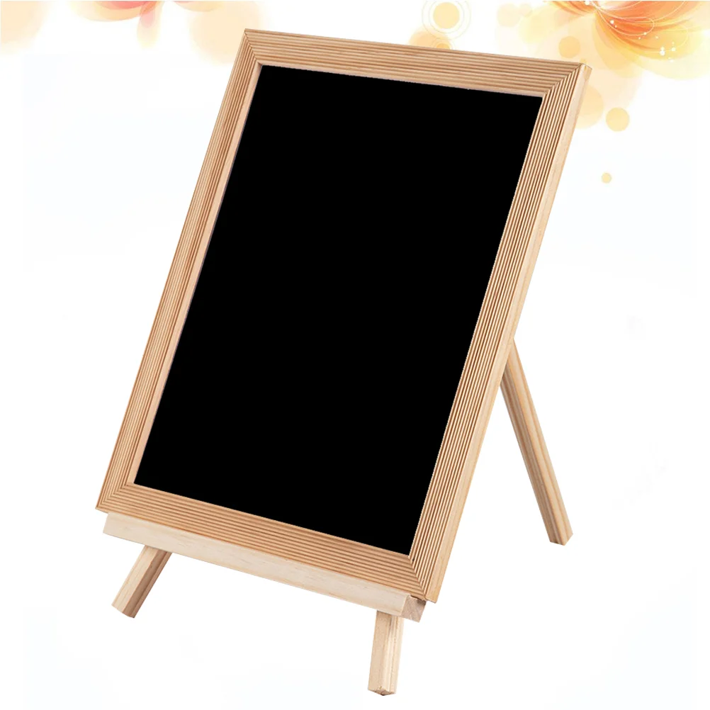 

Small Blackboard Magnetic Writing Drawing Can Move Wooden Painting Kids Standing Easel Bamboo